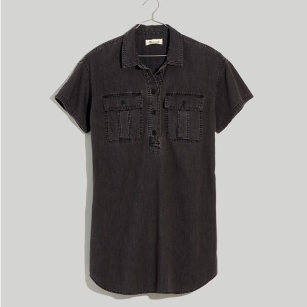 Madewell Black Denim Dress